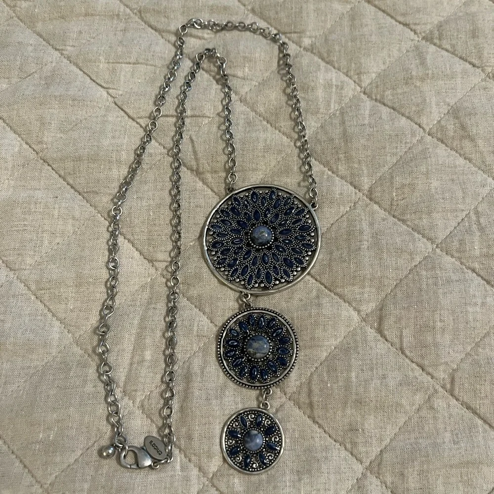 Chico’s Three Tier Pendant Necklace